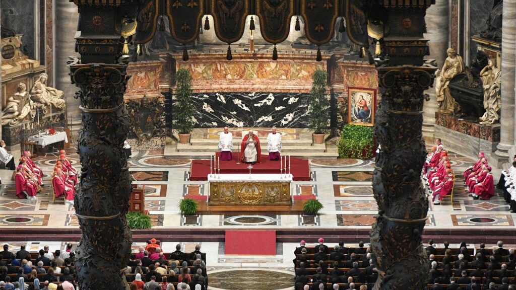 All Souls' Day in the Vatican: Pope Francis presiding over Mass in suffrage for the cardinals and bishops who have died in the past year, Nov. 2, 2022. | Vatican Media