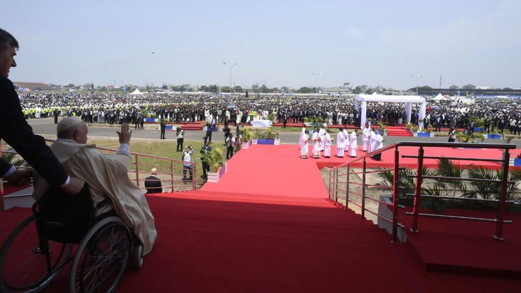 Pope Francis celebrated Mass with around 1 million people in Kinshasa, DRC, on Feb. 1, 2023. | Vatican Media