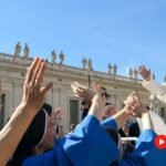 Pope Leo XIV during the Jubilee of Consecrated Life. Credit Vatican Media