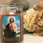 A candle of St. Jude. | Credit: Francesca Pollio/CNA