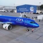 The Pope's plane arrives in Beirut. Screenshot: Vatican Media