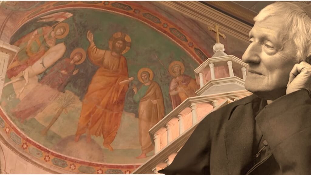 St. John Henry Newman and the Basilica of St. George in Velabro, Newman's titular church.