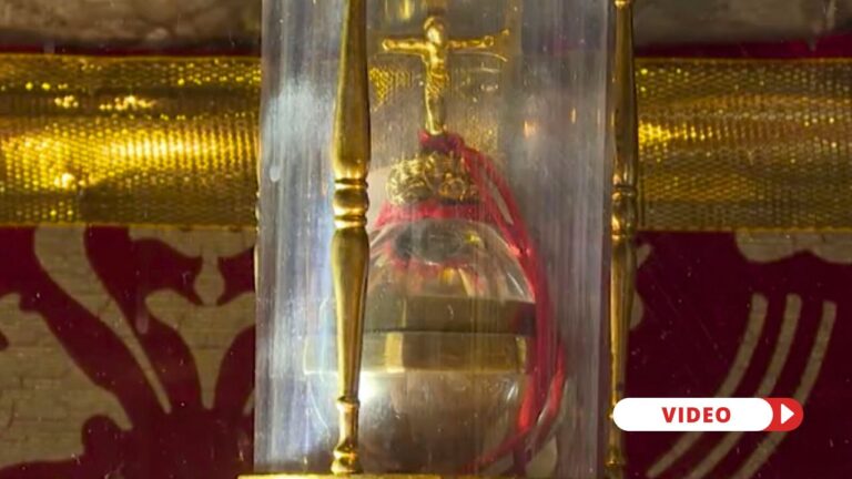 Relic of the Precious Blood from the Lance of St. Longinus visits Rome from Mantua. Credit: EWTN Vatican