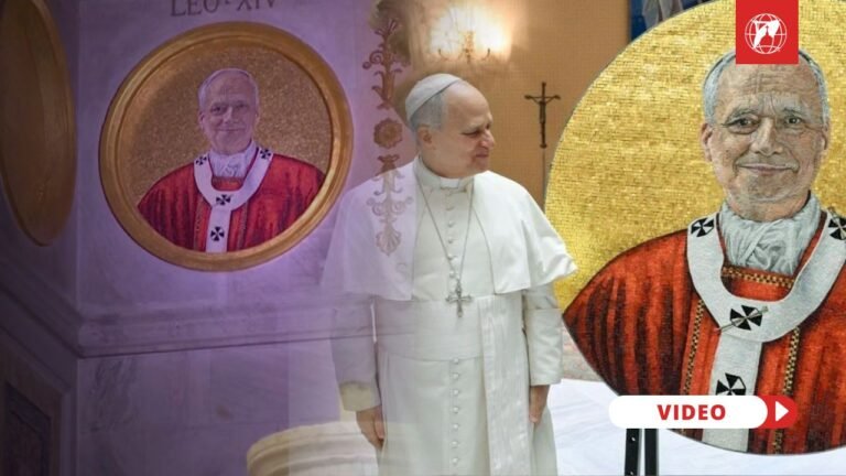 Pope Leo's new Mosaic. Credit: Vatican Media