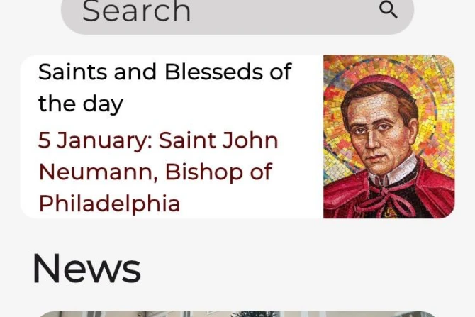 The news app for Vatican City State, developed with support from the family of St. Carlo Acutis. | Credit: Vatican City State/Screenshot