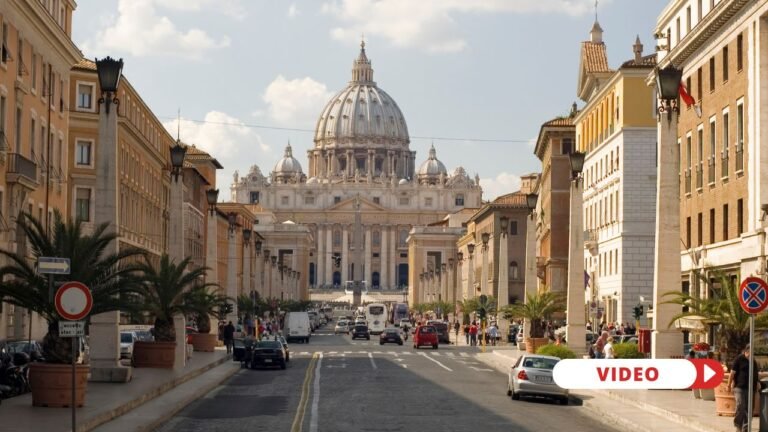 Via della Conciliazione leading to St. Peter's gift, a gift of Mussolini to the Vatican City State. Credit: Canva