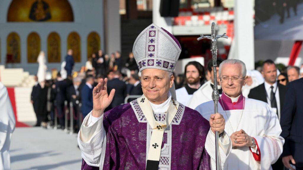 Pope Leo XIV celebrates Mass at the Louis II Stadium in Monaco, Saturday, March 28, 2026. | Credit: Vatican Media
