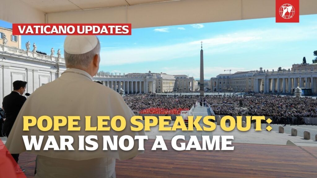 Pope Leo at Wednesday's General Audience on March 18, 2026. Credit: EWTN Vatican