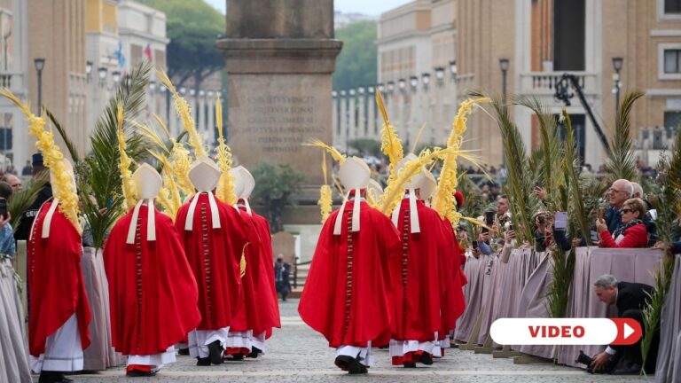 Palm Sunday 2025 in St. Peter's Square. Credit: Bénédicte Cedergren | EWTN