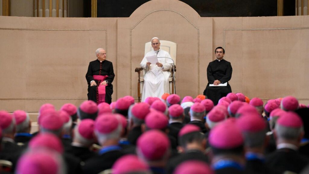 Pope Leo's Meeting with CEI. Credit: Vatican Media