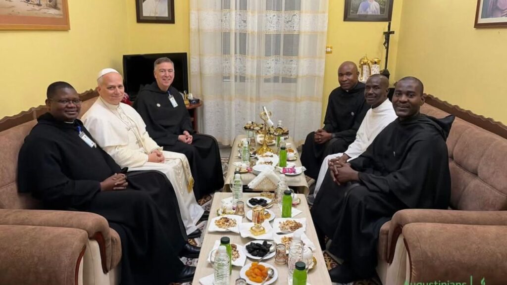 Pope Leo XIV meets with fellow Augustinians in Annaba, Algeria, on April 14, 2026. | Credit: Order of St. Augustine, Africa