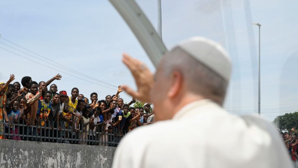 Pope Leo XIV celebrates Mass in Saurimo, Angola, on April 20, 2026. Credit: Vatican Media.