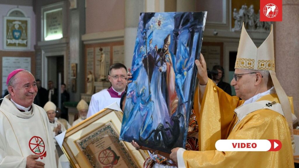 Pope Leo celebrates Holy Mass in the Basilica of St. Augustine, Algeria. Credit: Vatican Media