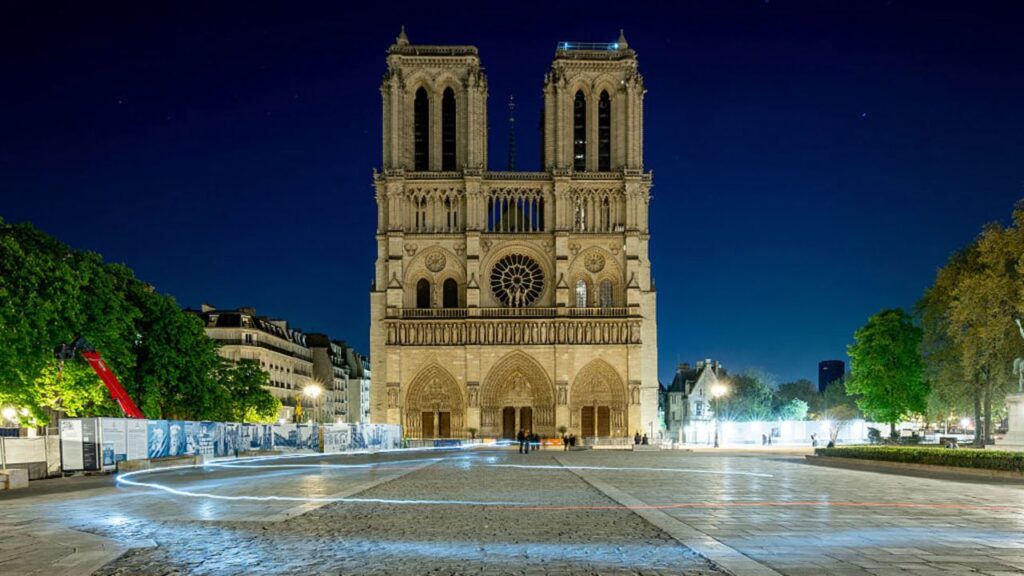 A view of the Cathédrale Notre-Dame de Paris on April 5, 2026, in Paris. | Credit: Roy Rochlin/Getty Images