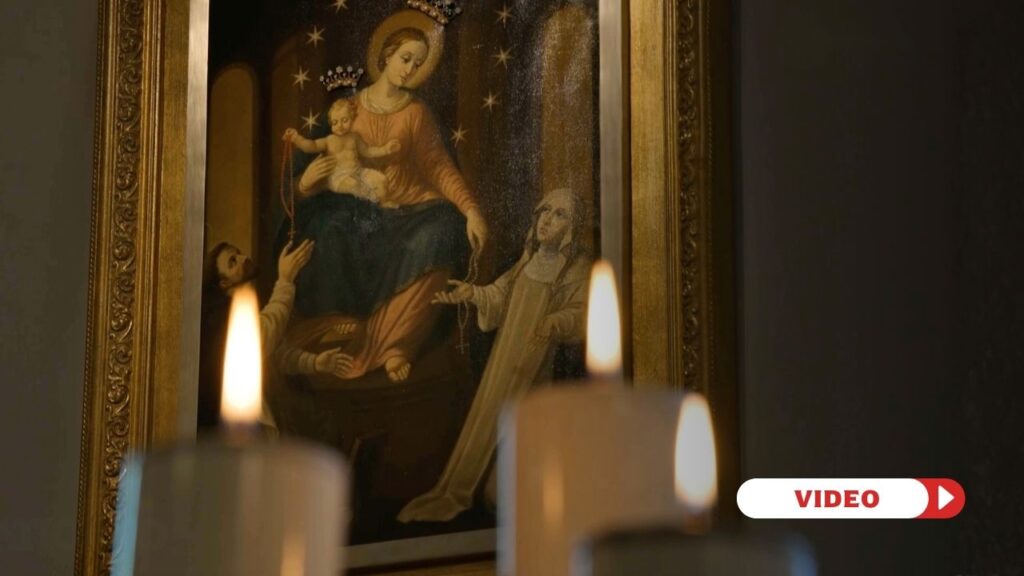 Shrine of Our Lady of Pompeii. Detail. Credit: EWTN Vatican