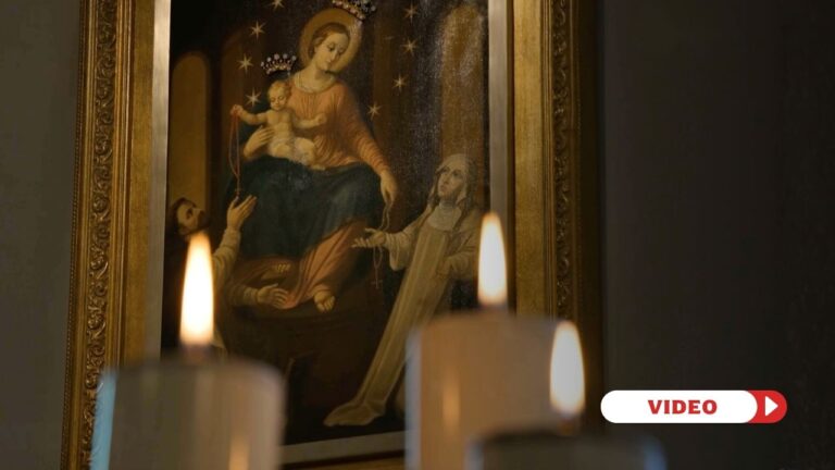 Shrine of Our Lady of Pompeii. Detail. Credit: EWTN Vatican