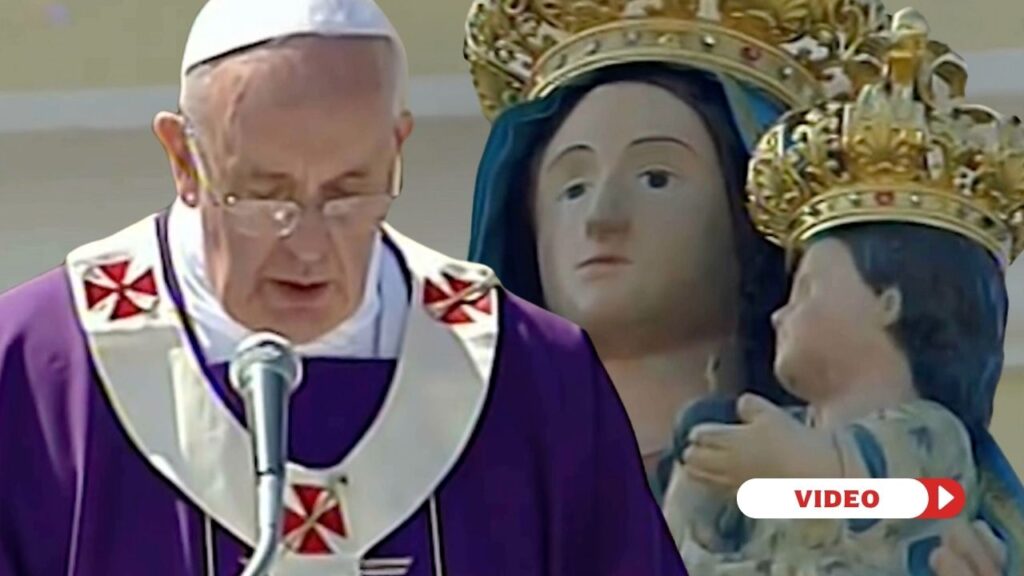 Pope Francis' historic visit to Lampedusa in 2013. Credit: EWTN Vaticano screenshot