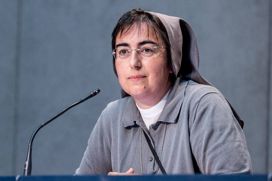 Sister Alessandra Smerilli, FMA, was appointed prefect of the Dicastery for Promoting Integral Human Development by Pope Leo XIV on June 30, 2026. | Credit: Daniel Ibanez/EWTN News