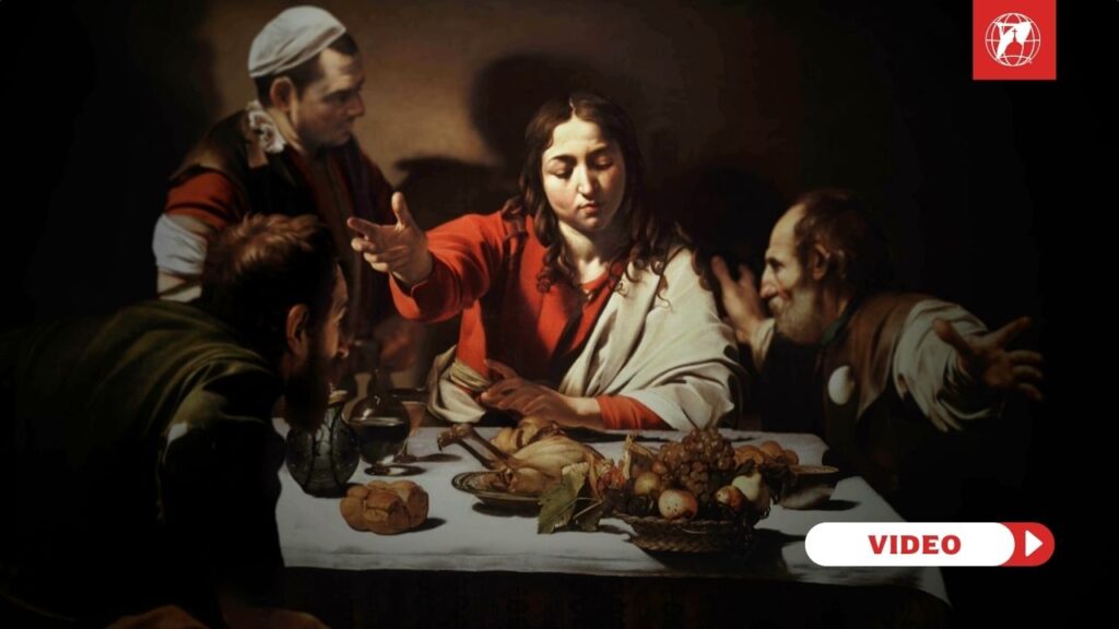 Caravaggio's Supper at Emmaus. Credit: EWTN Vatican