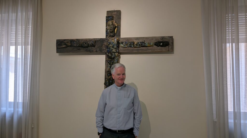 Bishop Paul Tighe, secretary of the Culture Section at the Dicastery for Culture and Education, at the office of the dicastery at the Vatican on July 21, 2026. | Credit: Ishmael Adibuah/EWTN News