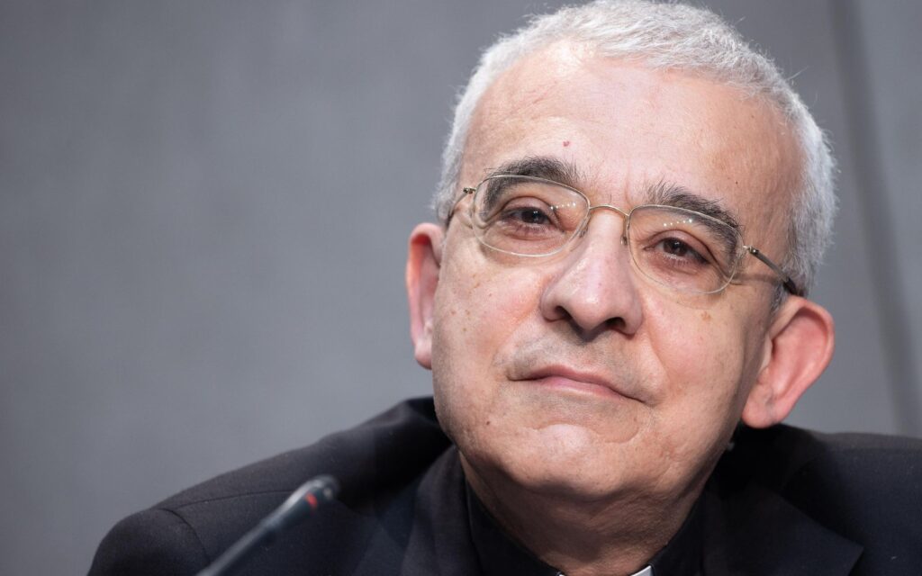 Archbishop Filippo Iannone, prefect of the Dicastery for Bishops. | Credit: Daniel Ibañez/EWTN News
