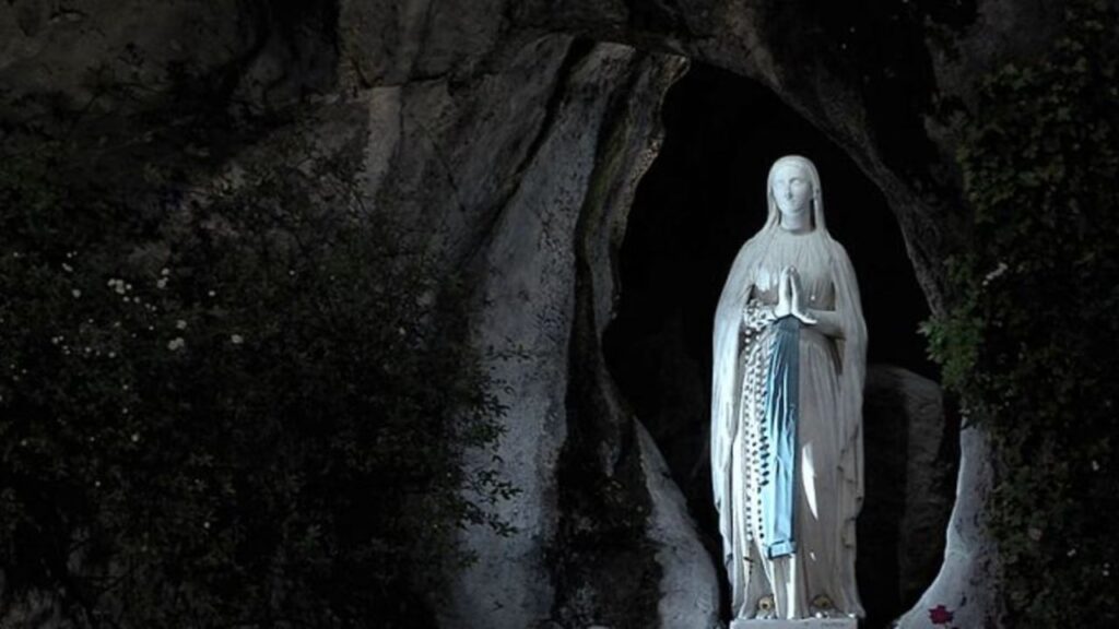 The grotto where Our Lady of Lourdes is said to have first appeared in 1858. | Credit: Alessio Di Cintio/EWTN News