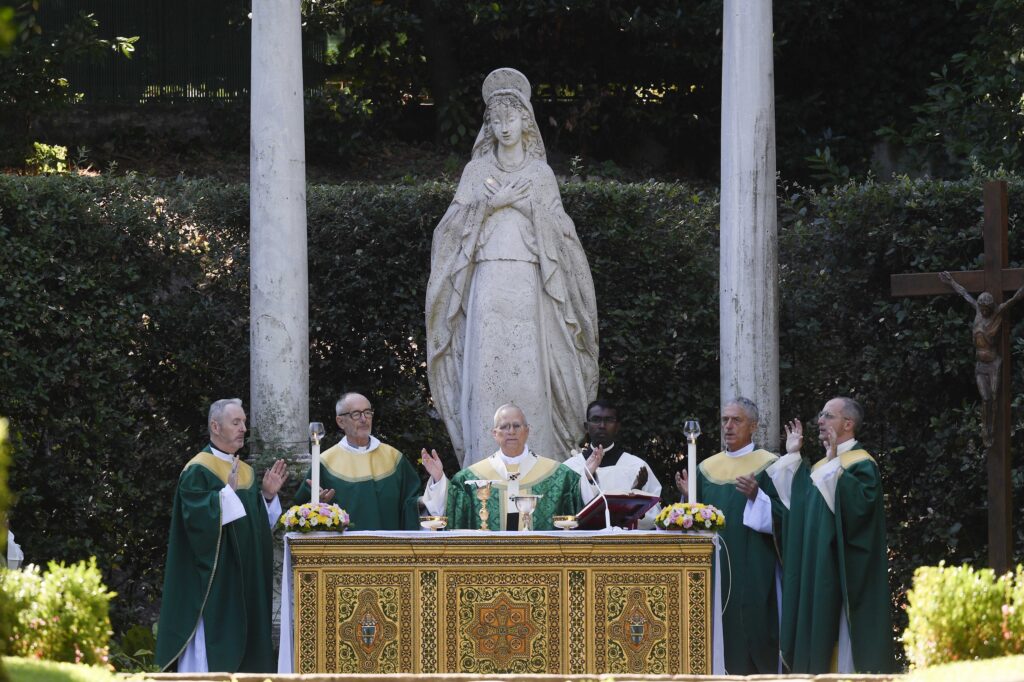 Pope Leo XIV celebrates Mass for the Care of Creation at Castel Gandolfo on Wednesday, July 9, 2025. | Credit: Vatican Media