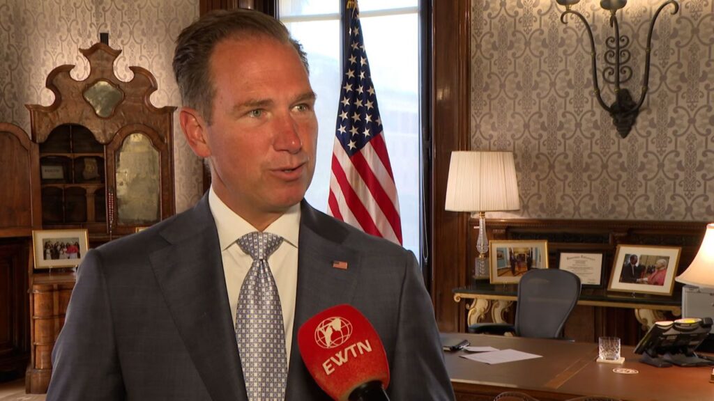 U.S. Ambassador to the Holy See Brian Burch speaks to EWTN News at the U.S. Embassy to the Holy See in Rome on Sept. 30, 2026. | Credit: Alberto Basile/EWTN News