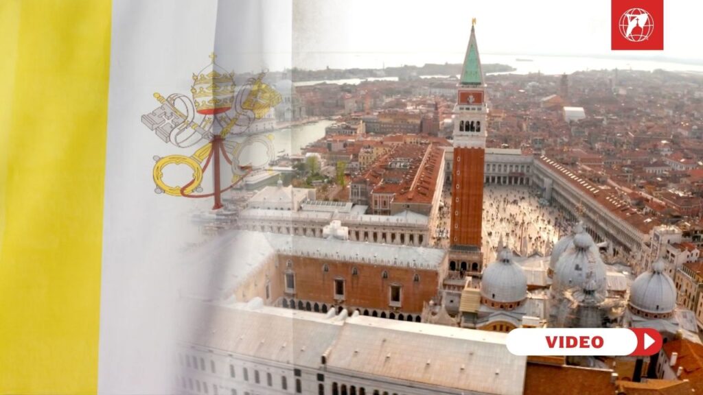 Aerial shot of Venice. Credit: EWTN Vatican