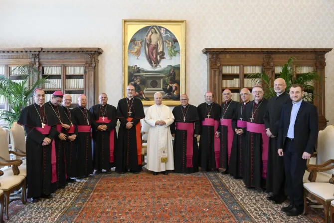 Pope Leo XIV meets in the Vatican with members of the Latin Bishops' Conference in the Arab Regions on Sept. 3, 2026. | Credit: Vatican Media