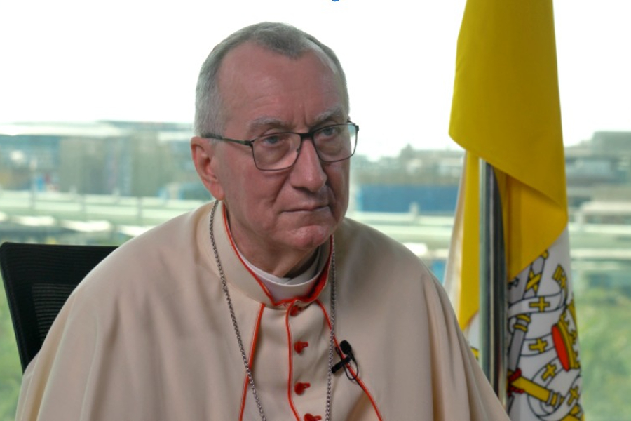 Vatican Secretary of State Cardinal Pietro Parolin talks to EWTN Vatican on March 19, 2022. | Credit: Colm Flynn/EWTN News