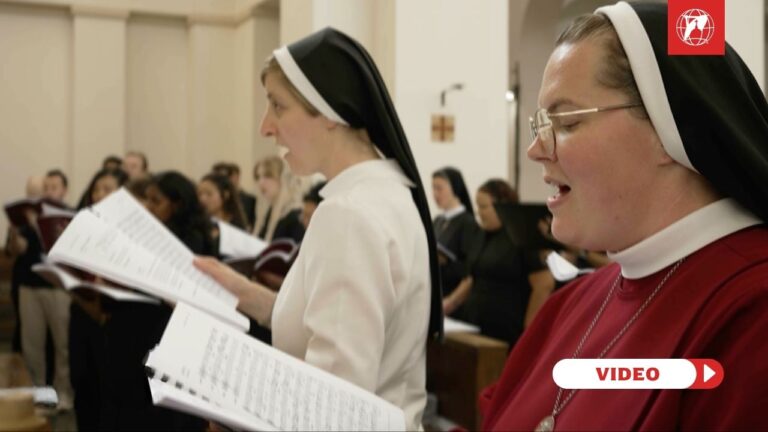 Sisters singing at the Pontifical Institute of Sacred Music. Credit: EWTN Vatican.