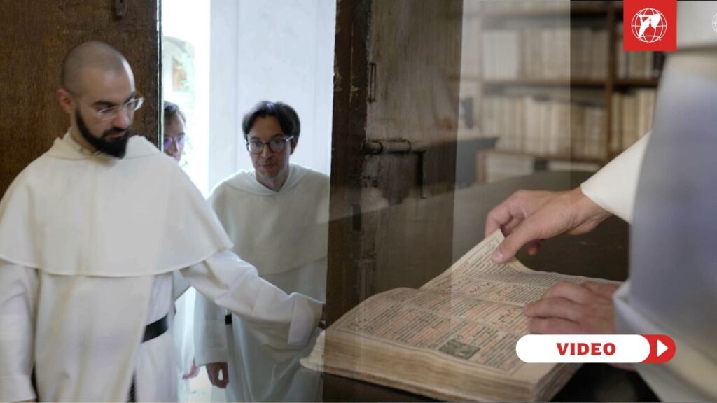 Dominican Friars at the Roman Church of Santa Maria Sopra Minerva. Credit: EWTN Vatican.